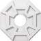 Ekena Millwork Logan Architectural Grade PVC Contemporary Ceiling Medallion, 10"OD x 3"ID x 3 1/2"C x 1"P CMP10LG-03000 - alternate 1
